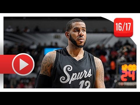 LaMarcus Aldridge Full Highlights vs Bulls (2016.12.25) - 33 Pts, 9 Reb, 15-20 FGM