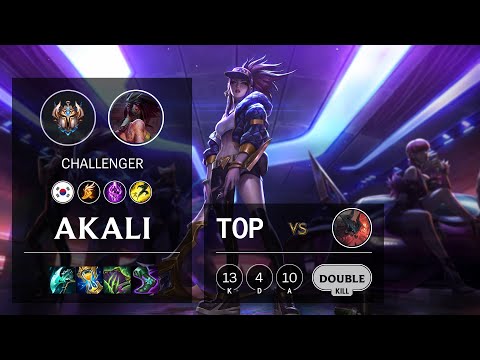 Akali Top vs Aatrox - KR Challenger Patch 10.25b
