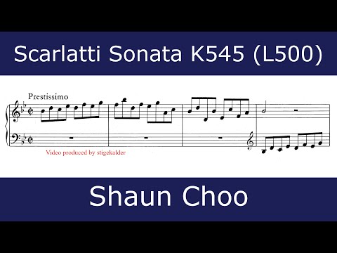 Domenico Scarlatti - Sonata in B flat major K545 (Shaun Choo)