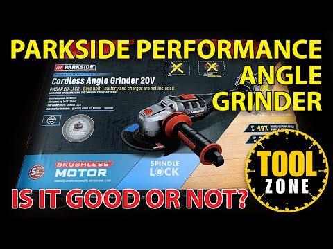 Parkside Performance Angle Grinder PWSAP 20-Li C3 review and test - UNBOXING AND REVIEW