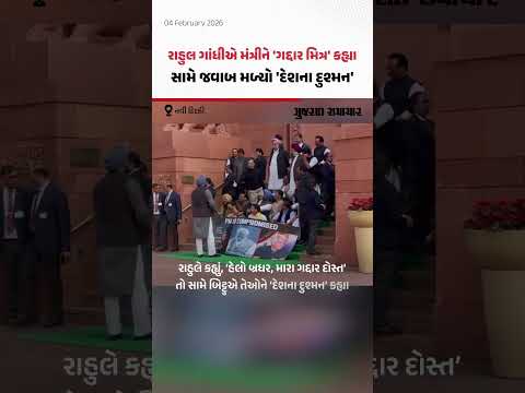 સંસદ પરિસરમા Rahul Gandhi અને કેન્દ્રીય મંત્રી Ravneet Singh Bittu વચ્ચે બોલાચાલી | Gujarat Samachar