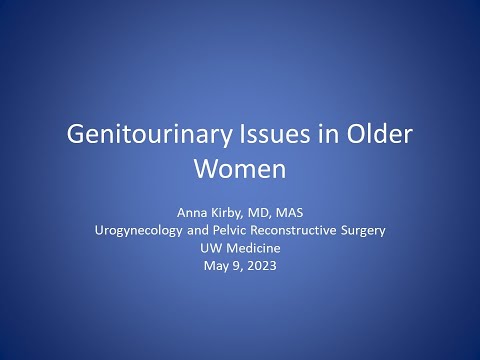 Genitourinary Issues in Older Women