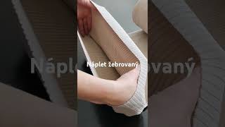 Náplet silný žebrovaný světle šedý