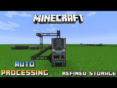 Auto Smelting Auto Processing 💎 Refined Storage Tutorial 💎 Deutsch / German