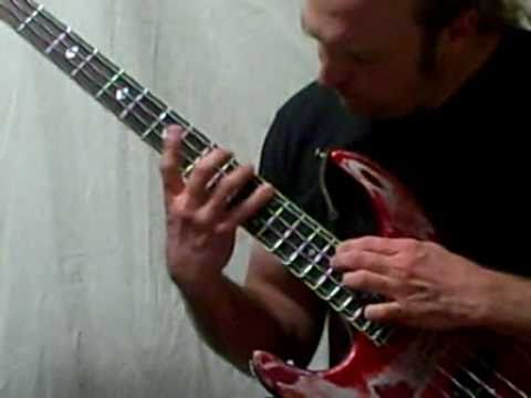 bass guitar arpeggios (played slowly)