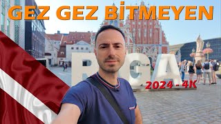 BİR GÜNDE RİGA'YI GEZMEK - 2024 [4K] - LETONYA RİGA'DA GEZİLECEK YERLER | RİGA V