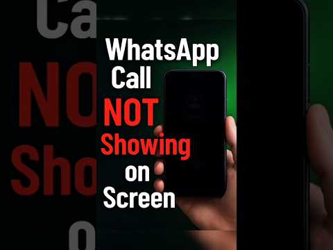 how to whatsapp call not showing on screen #shorts #youtubeshorts #whatsapp
