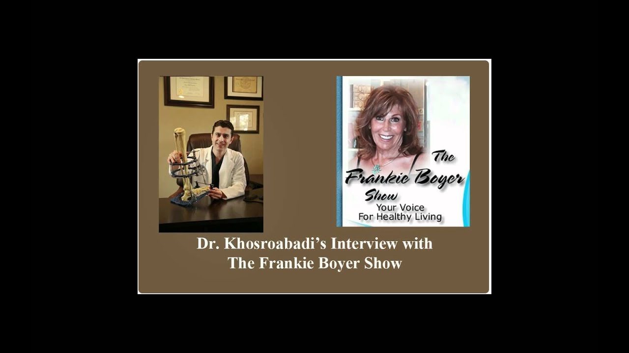 Dr. Khosroabadi on the Radio ,talking about limb deformities with Frankie Boyer