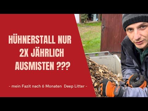 *47 -Nur 2x im Jahr den Hühnerstall ausmisten ??? Mein Fazit nach einem halben Jahr