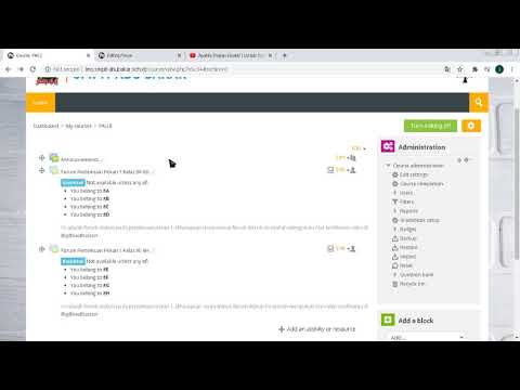 For Teacher 4.5.1 Forum - Klarifikasi salah pengaturan pada Restrict Access