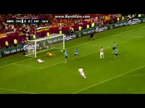 Iker Casillas save against Croatia Euro 2012