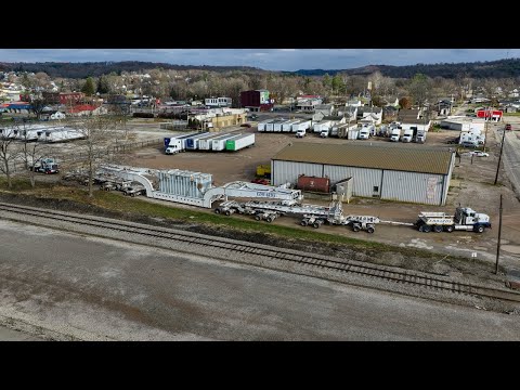 Super load, Transformer move equipment in Southeast Ohio.