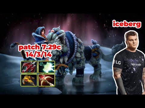 Iceberg Mirana Mid - DOTA 2 7.29d - MMR rank - Dota2 Gameplay [Learn To PRO dota2]