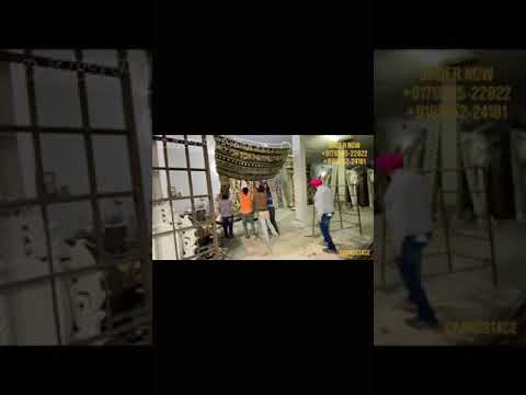 Deluxe wedding and reception stage crown stage indo canadian...