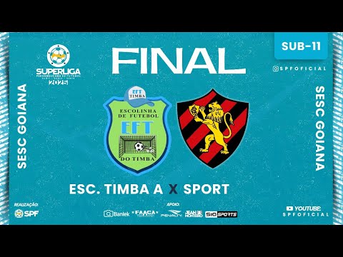 FINAL SUPERLIGA PERNAMBUCANA SUB 11 - ESC TIMBA X SPORT