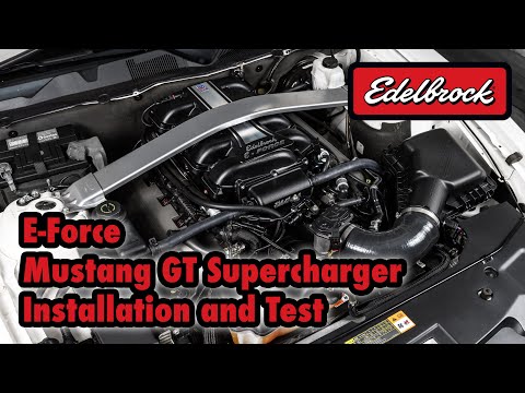 Edelbrock Mustang Supercharger Install and Dyno Test