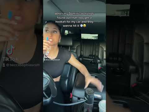 Best Hookah for your car🔥 Available on sophiasmokes.com💨 #dominicana #dominican #dr #hookah