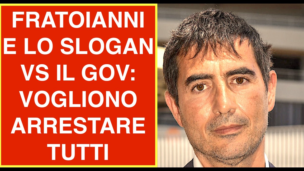 FRATOIANNI E LO SLOGAN VS IL GOV:  VOGLIONO ARRESTARE TUTTI