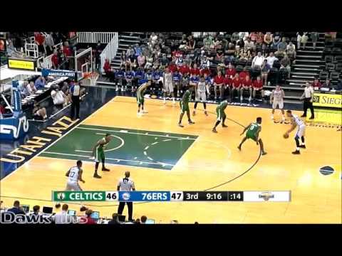 Jaylen Brown Full SL Highlights 2016.07.04 vs 76ers - 16 Pts, 6 Rebs, 2 Blks in NBA DEBUT!
