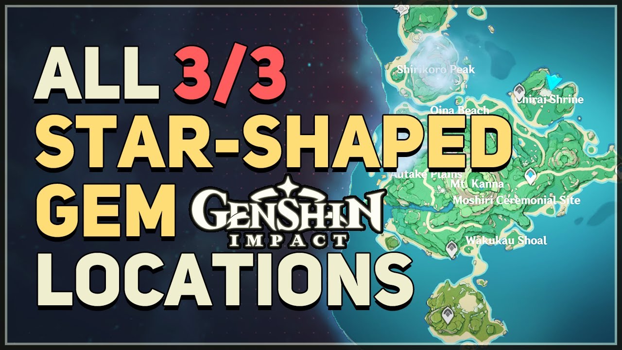 All 3 StarShaped Gem Locations Genshin Impact Hiijo