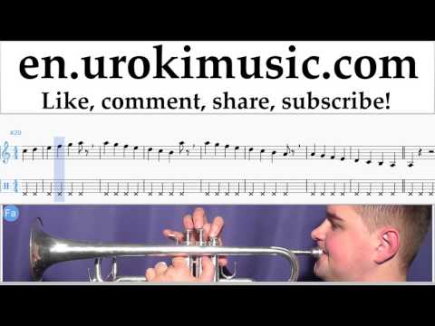 Trumpet lessons Mission Impossible - Theme Sheet Music Tutorial Part#1 um-i352