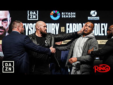 Tyson Fury Almost BRAWLS With Fabio Wardley At Press Conference FACE OFF!