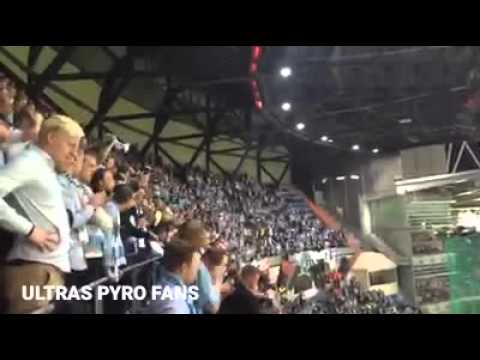 Real Madrid - Malmö  08.12.2015| Malmö fans singing after the 8-0|