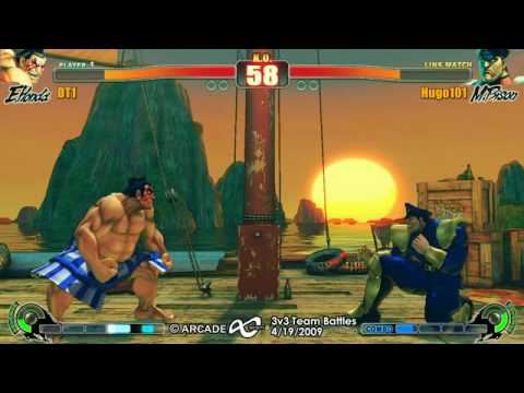 Arcade Infinity SF4 3-on-3 Teams - WB1 Team 2 Rice Bags & 1 Burrito vs Team BBA