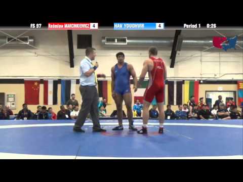 97 KG SF - Radoslaw Marcinkiewicz (POL) vs Hav Youdhvir (IND)