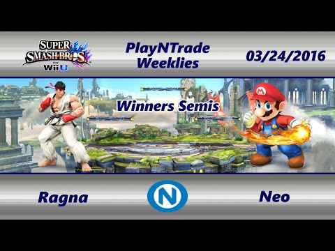 PnT 03/24/16 - Ragna (Ryu) vs. Neo (Mario) - Winners Semis - SSB4