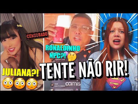 O RONALDINHO E O NEYMAR VIRARAM NPC - OS MELHORES TIK TOK DE COMÉDIA TENTE NÃO RIR (JOVENS REAGEM)