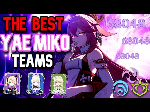 The BEST NEW Yae Miko Teams | Aggravate, Hyperbloom, Hypercarry and more!