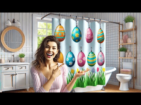 Easter Shower Curtain Hooks
