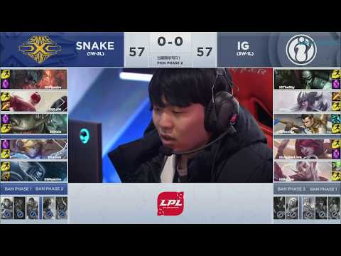 IG vs SS Highlights Game 1 LPL Spring 2019 W3D3 Invictus Gaming vs Snake Esports