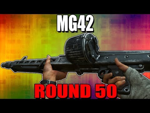 WW2 MG42 ON ROUND 50 - CALL OF DUTY WW2 ZOMBIES