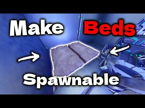 How to make ALL BEDS SPAWNABLE in any Rathole in ark ASA Official OP Rathole Mesh Dupe