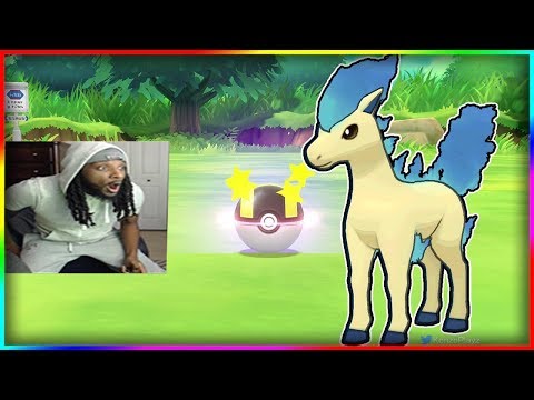 RARE! SHINY PONYTA ENCOUNTER! - Pokemon Lets go Pikachu Shiny Hunting