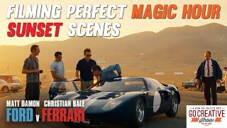 FORD v FERRARI: Filming perfect magic hour SUNSET scenes (Show Short) video