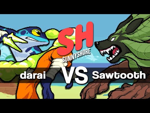 Sunnyshore 2022 Top 12 - darai (Ranno) Vs. Sawtooth (Sylvanos) RoA - Rivals of Aether