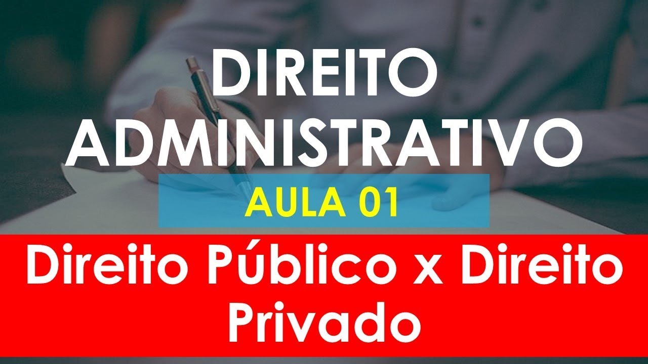 Aula 01 - Direito Administrativo - Conhecimento Introdutório - Direito Público e Privado