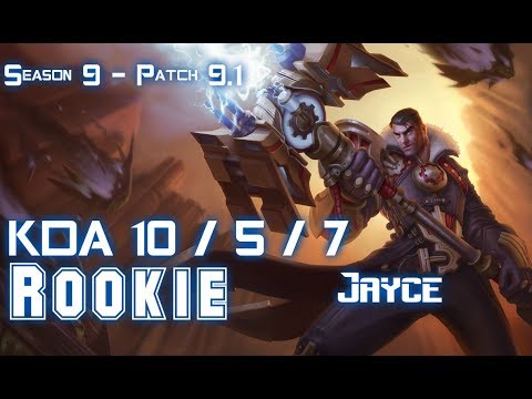 Rookie JAYCE vs GALIO Mid - Patch 9.1 KR Ranked