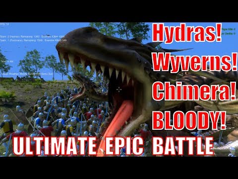 ULTIMATE EPIC BATTLE SIMULATOR  🔥 UEBS mods Hydras, Chimeras, Wyvern dragons, Archers, Catapults