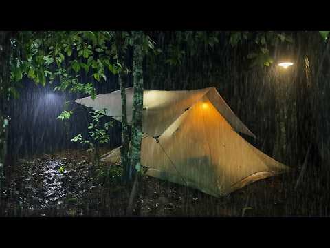 WILD THUNDERSTORM‼️ Wild Camping in Heavy Rain and Thunderstorm‼️
