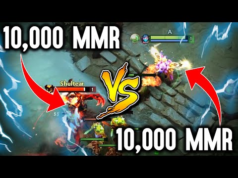 When 10,000 MMR Meets 10,000 MMR  Absolute Outplayed - The Battle Between MMR Monsters Dota 2