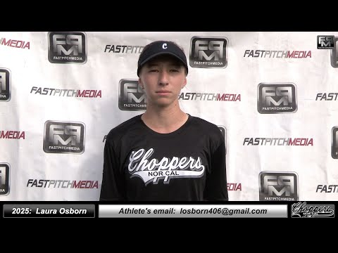 2025 Laura Osborn 4.23 GPA - Athletic Catcher & Shortstop Recruiting Video - Norcal Choppers Stone