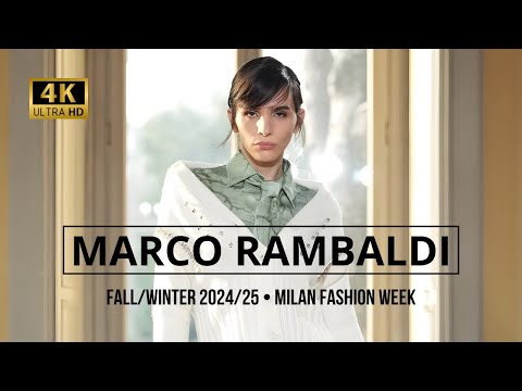 MARCO RAMBALDI Fall/Winter 2024/25: Fashion, Commitment, and Emotions