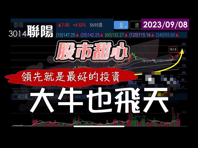 09/08【甜心盤後影音】領先就是最好的投資，大牛也飛天！