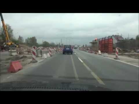 Przejazd DK1 przez Częstochowę - duży korek w kierunku Łodzi