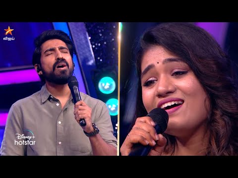 Adi pennae oru murai nee sirithaal Song Performance by #StephenZechariah & #Srinisha 😍 | SSJ 9