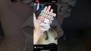 Custom Saucey Piece from Jewelry Unlimited for @TruMeaninOfGettinFly with Wafi